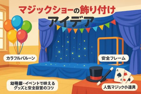 マジックショーの飾り付けの基礎から最新アイデアまで幼稚園やイベントで映える人気グッズと安全設営ポイント徹底解説